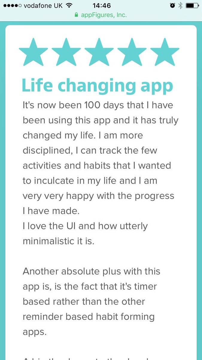 jamiesunde's tweet photo. "It's now been 100 days that I have been using this app and it has truly changed my life" @sessionsappuk is still getting rave reviews. #ios https://t.co/8HibTYQ2Z1
