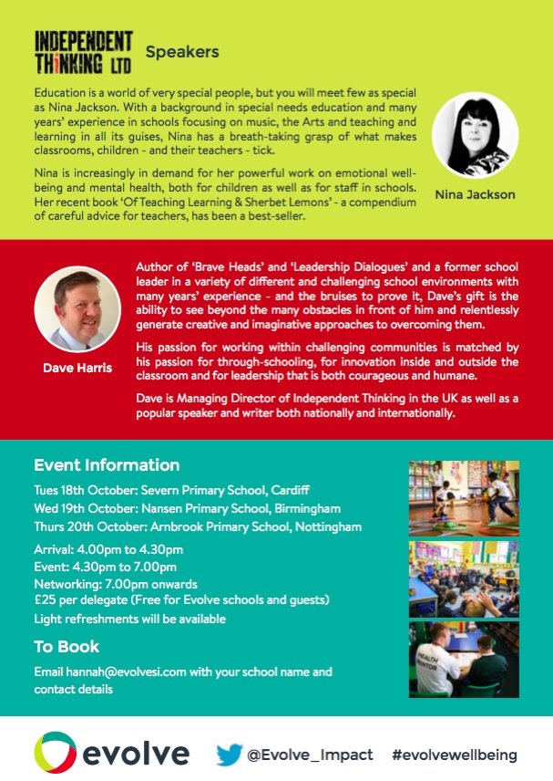 fox_damon's tweet photo. Secure your place today at our Health &amp; Wellbeing Workshop at Arnbrook Primary. Feel free to bring a guest! Please retweet #evolvewellbeing https://t.co/pFR0ONTAO0