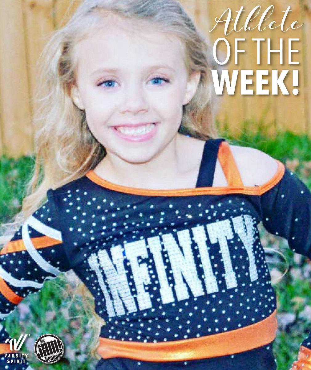 Way to go, Kherington from Infinity Cheer, TN! You're our #AthleteOfTheWeek  🙌🏼🔛🔝🎀😊