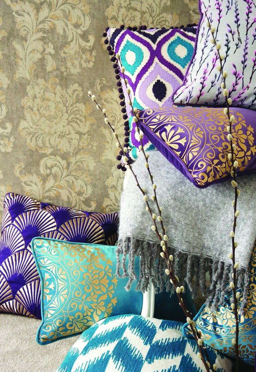 Add a splash of colour to your space with these gorgeous cushions from <a href="/tyrone_textiles/">Tyrone Textiles</a> #SpringFair bit.ly/2d3cKns