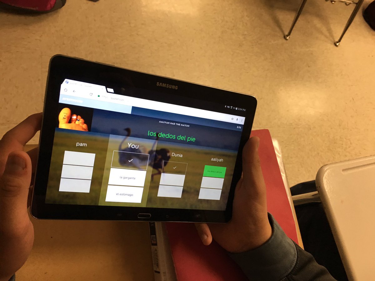 amorford84's tweet photo. Tried @quizlet live yesterday for the first time. It got competitive in #4langhlr #insidehlr #d218tech https://t.co/M2SEpyXrG0