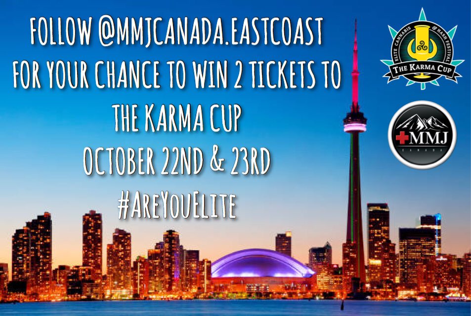Follow #MMJCanada on #Instagram for your chance to win 2 weekend passes to #TheKarmaCup! #AreYouElite
