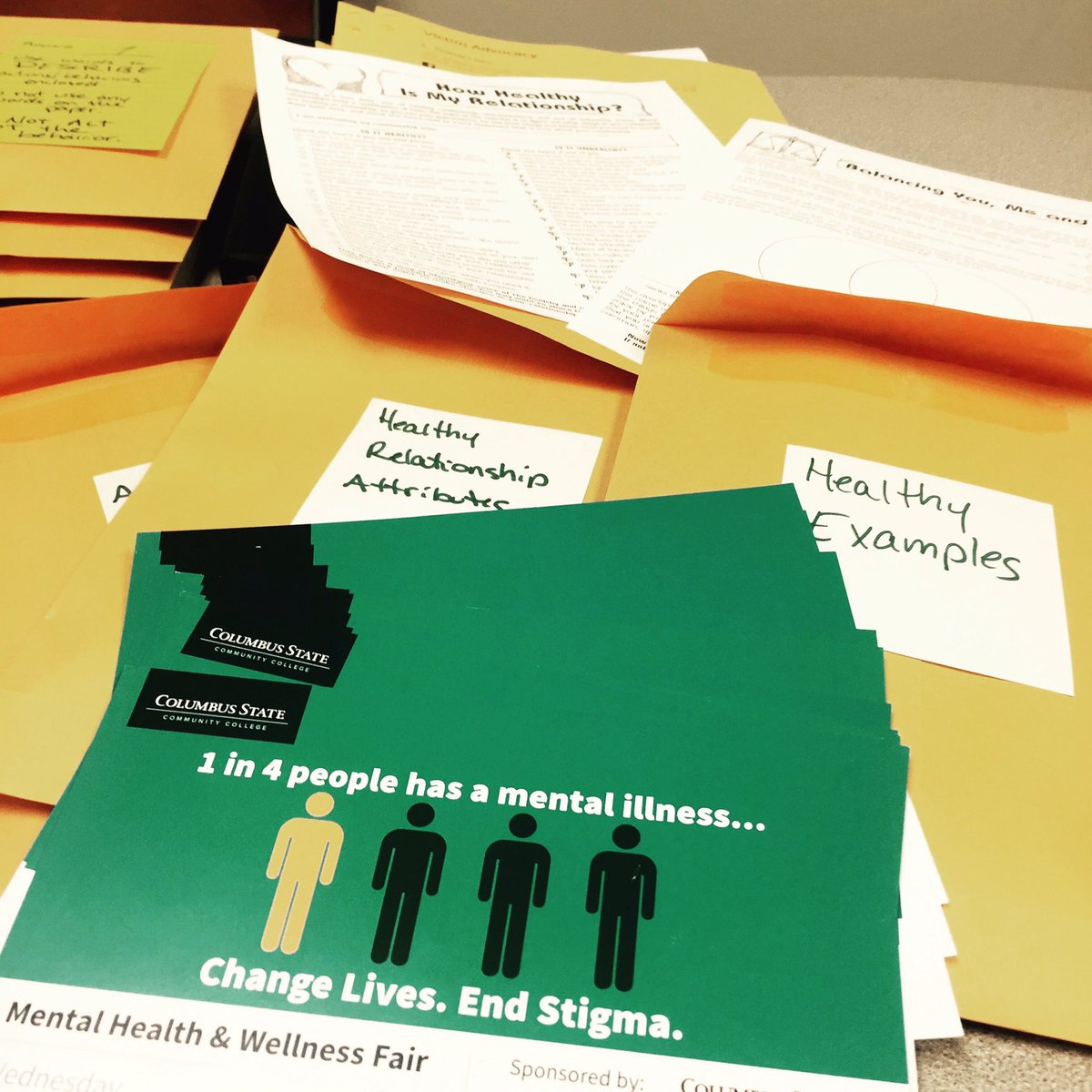 Stop by the Mental Health fair today at 12 &amp;play healthy relationship charades and meet CSCCs new victim advocates.