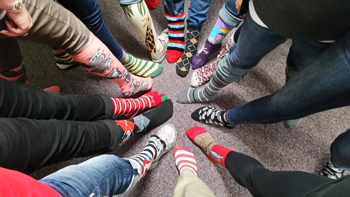 WSEnvelopeLabel's tweet photo. WSEL Butler CS Team showing off their fun socks! #CustomerServiceWeek #CustomerServiceStrong https://t.co/AUpvTlgnS0