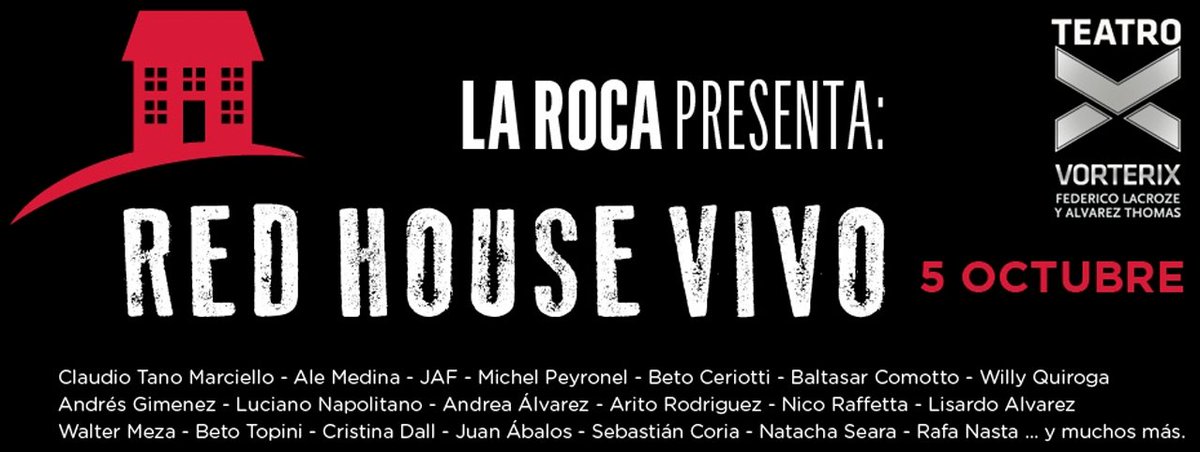Vorterix's tweet photo. ¡Tenemos las últimas dos entradas para el show HISTÓRICO de esta noche! RT + #VorterixRedHouse y participás https://t.co/dslMM3Udt9
