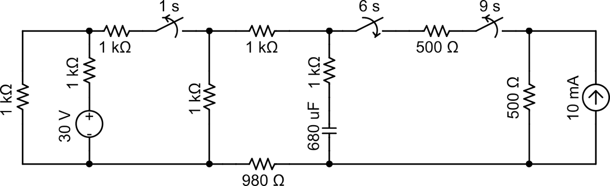 miguelaltuve's tweet image. #CircuitChallenge #4: +2 en Quiz #4 al q halle la potencia instantánea consumida por resistor 980 ohmios a los 10 s #CircMediElec1 #UPBBGA