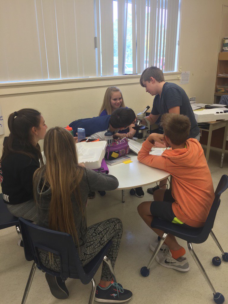 Students teaching students about microscopes – functions and components. <a href="/GuthriePublic/">Guthrie PS</a>