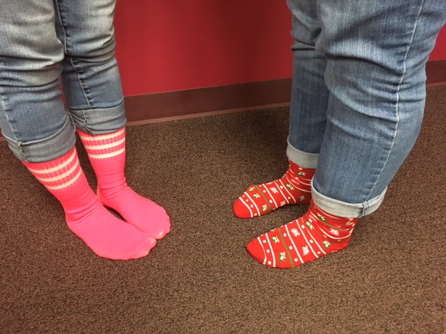WSEnvelopeLabel's tweet photo. WSEL Kentucky CS Team showing off their fun socks! #CustomerServiceWeek #CustomerServiceStrong https://t.co/LcF6ZTLIOj
