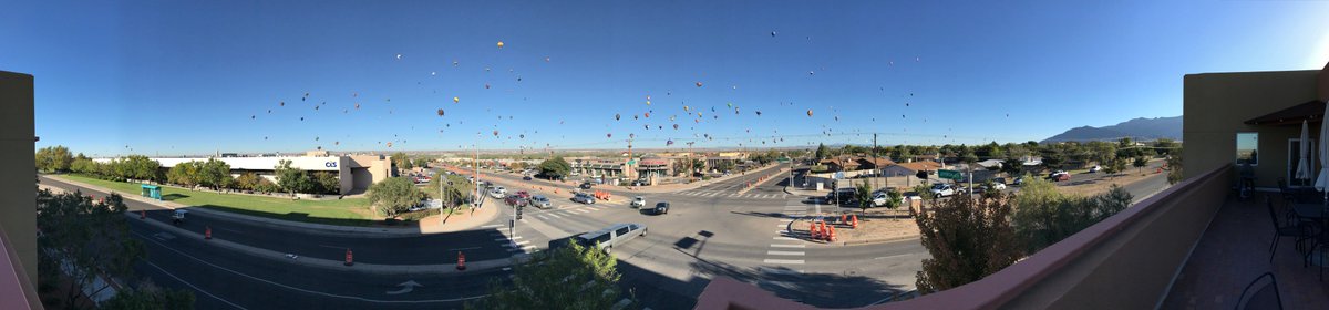 Always a beautiful morning here at the New Mexico Gaming Control Board when the balloons go up! #NMTrue <a href="/balloonfiesta/">Balloon Fiesta</a> #BalloonFiesta2016