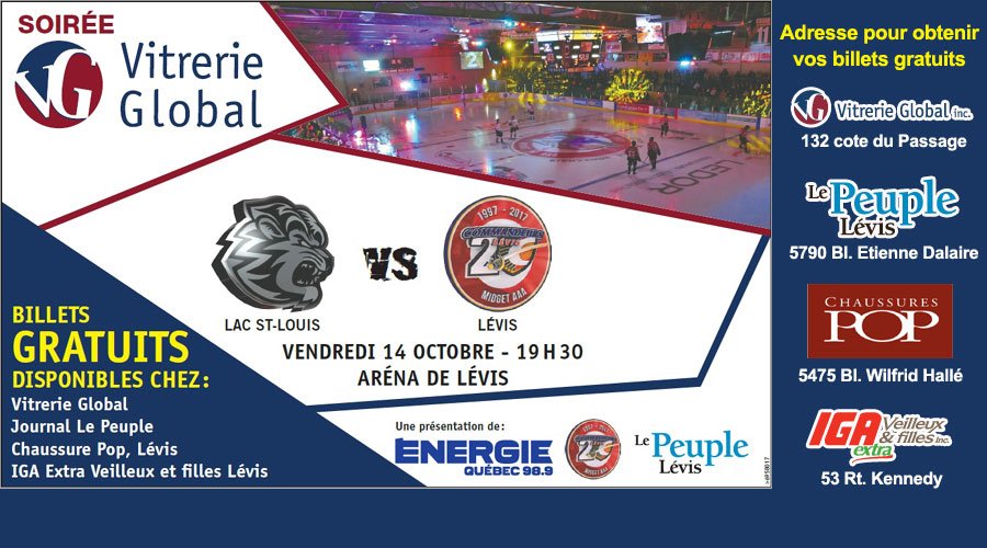 Chevaliersaaa's tweet photo. MATCH GRATUIT de la @LHMAAAQ : #Commandeurs-@lsllionsaaa! Allez chercher vos billets rapidement chez nos partenaires. #20ansdefierté https://t.co/AVVFj0GYi1
