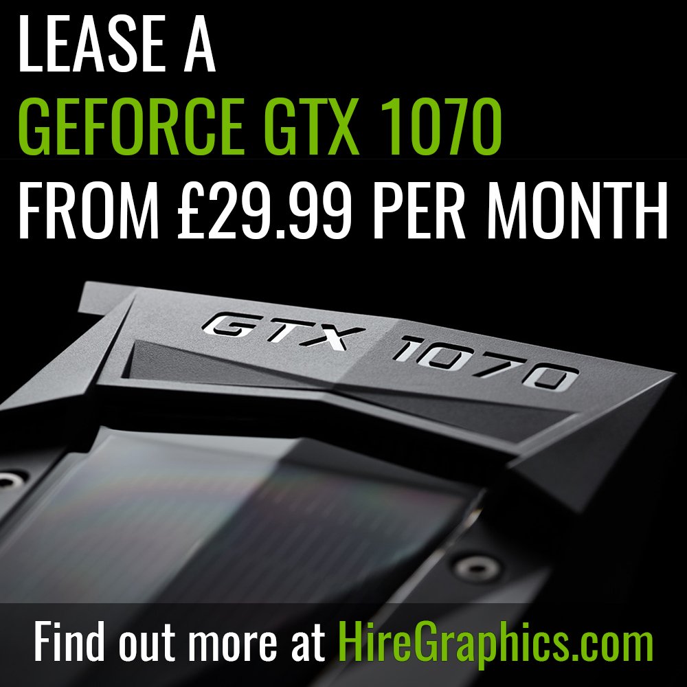 You can now hire a #GTX1070 from £29.99 per month with the option to upgrade after 9 months. View full range here goo.gl/c2h2pY