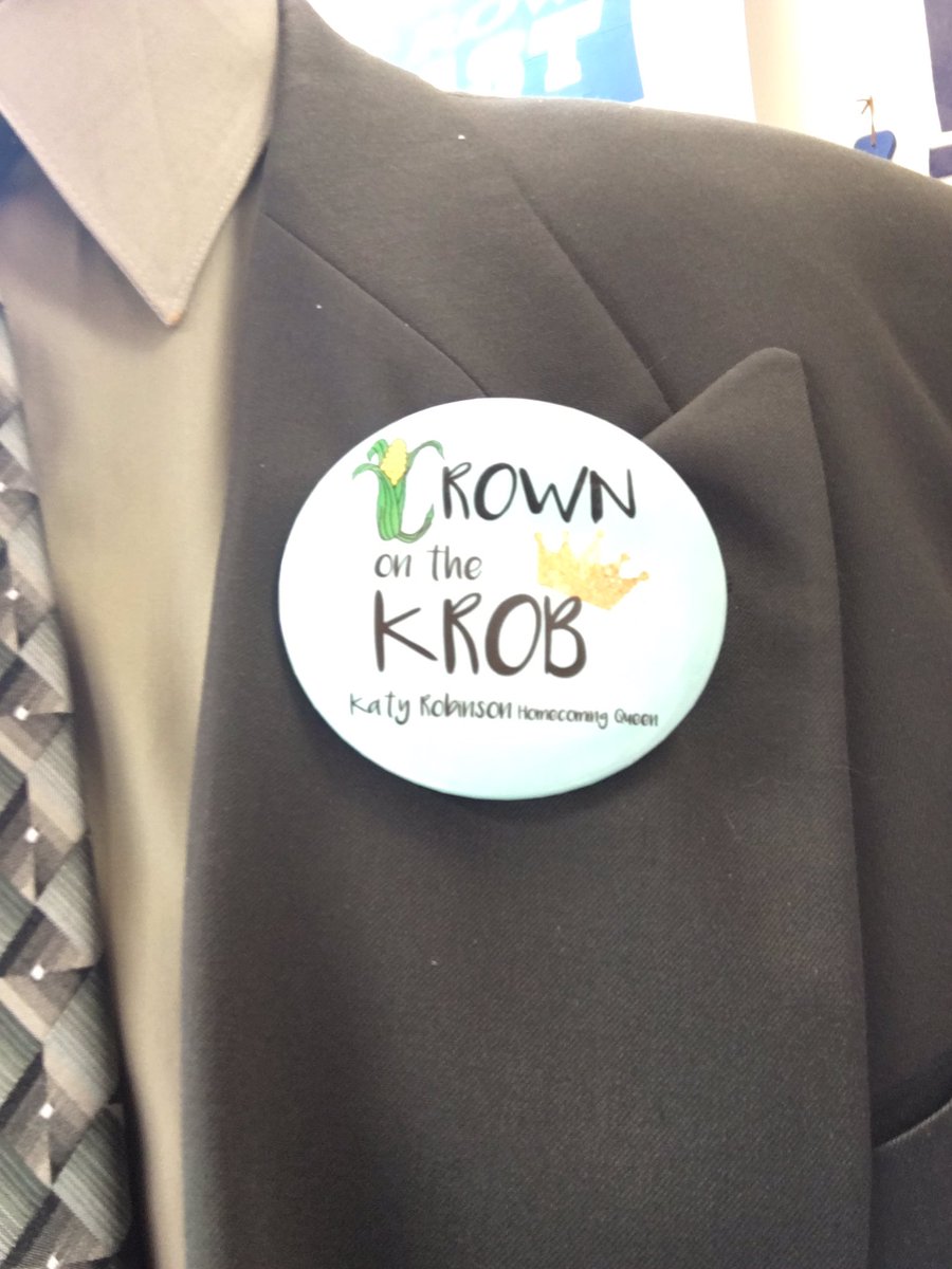 ScoBridge's tweet photo. @CrownOnTheKrob Thank you for the button. Already proudly wearing it https://t.co/xnVyKyK3Ko