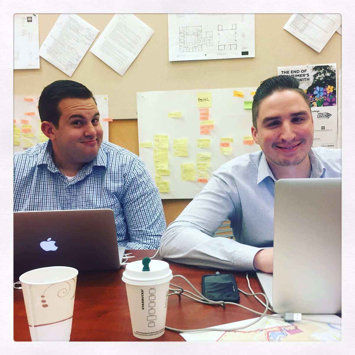 the vegas crew has made their way to the home office. #workworkworkworkwork