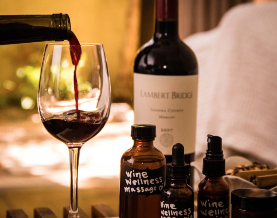 Celebrate #WineWednesday with a Wine Wellness Massage from The Spa Hotel Healdsburg <a href="/LambertBridge/">Lambert Bridge</a>
