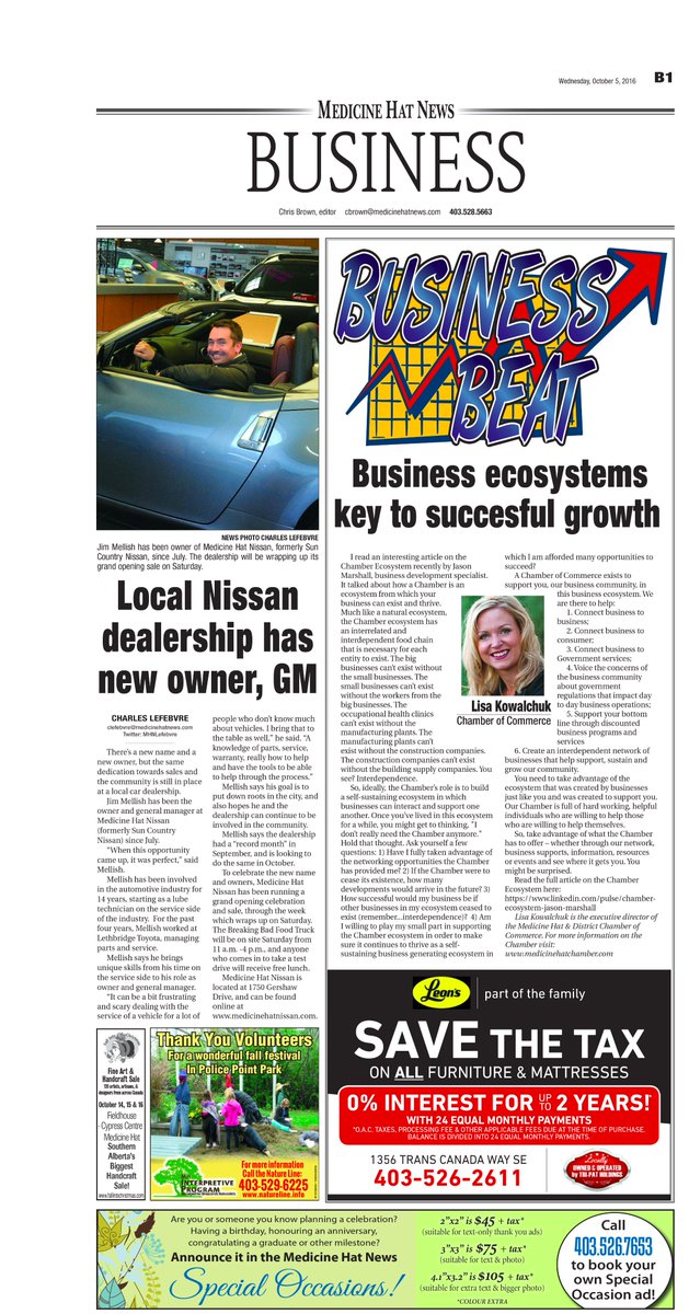 Check out this article about new owner Jim Mellish and our #GrandOpening from <a href="/MedicineHatNews/">Medicine Hat News</a> - thanks guys! #MedicineHat