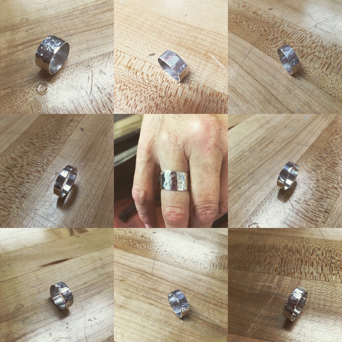 kimkropf's tweet photo. Today's intro creations, sterling silver band rings #thestudiokw #imadethat #handmade #jewelry https://t.co/KExB7vvg4y