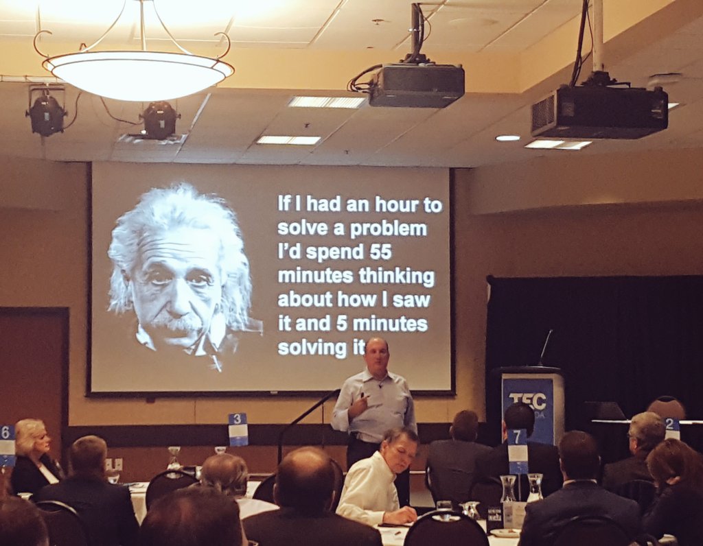 TECCanada's tweet photo. Take a moment and understand how you approach a problem. @jimharris #innovation #leadership #tecevents #ywg https://t.co/slyrC69r7z