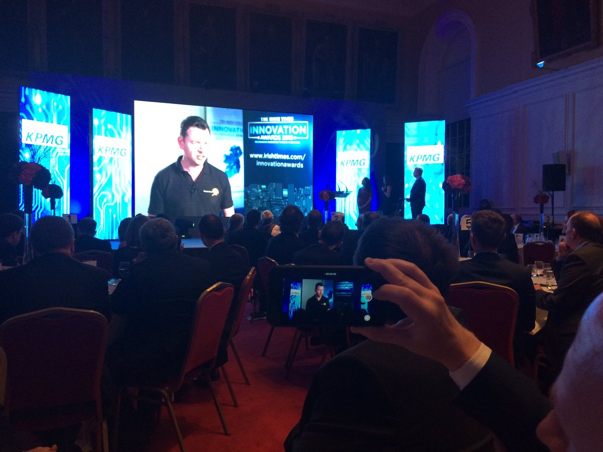 AnnMarieAMC's tweet photo. Yay!  #payattable winners of the Fintech Innovation award!  #InnovationAwards @InsideMastercrd  @mcirlstaff https://t.co/V0XFrMNBsW