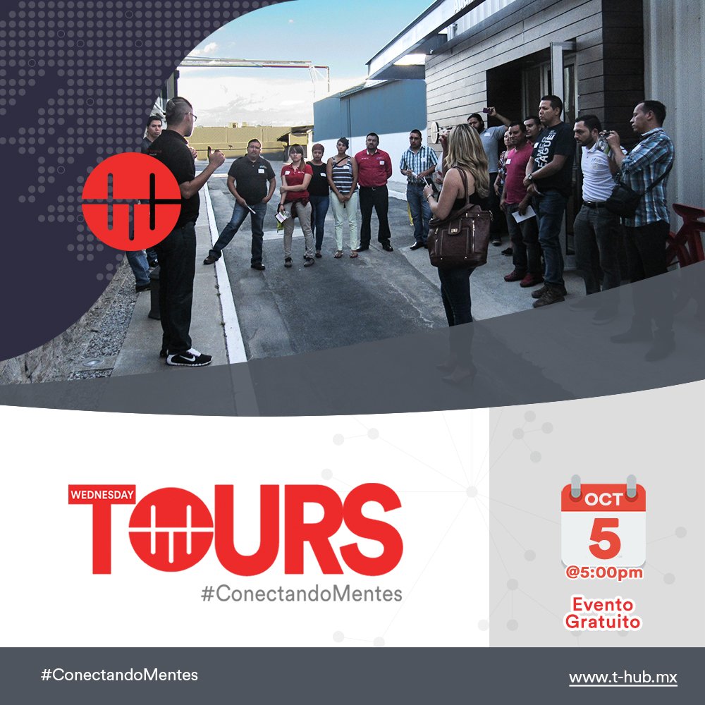 TechHUBjuarez's tweet photo. Asiste hoy al #WednesdayTour y descubre todo lo que podemos emprender juntos. Regístrate GRATIS: https://t.co/a5mePOroIi #ConectandoMentes https://t.co/knChFcFqqI