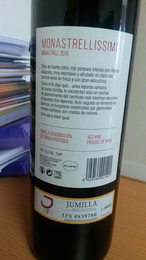 manoskuriosas's tweet photo. #Monastrellisimo este lo probamos con música de #Chiquetete de fondo... Como los vampiros! #winelovers https://t.co/kWYXOnxjym