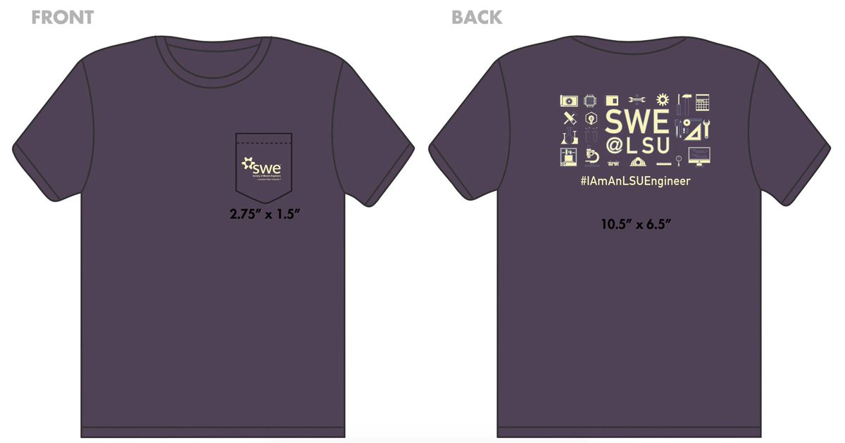 LSU Engineering (@lsuengineering) on Twitter photo .<a href="/LSU_SWE/">SWE at LSU</a> has released this year's t-shirt design! Shirt cost will be $20 and orders are due by FRIDAY, OCTOBER 21. ow.ly/f6od304SDG2 .<a href="/LSU_SWE/">SWE at LSU</a> has released this year's t-shirt design! Shirt cost will be $20 and orders are due by FRIDAY, OCTOBER 21. ow.ly/f6od304SDG2