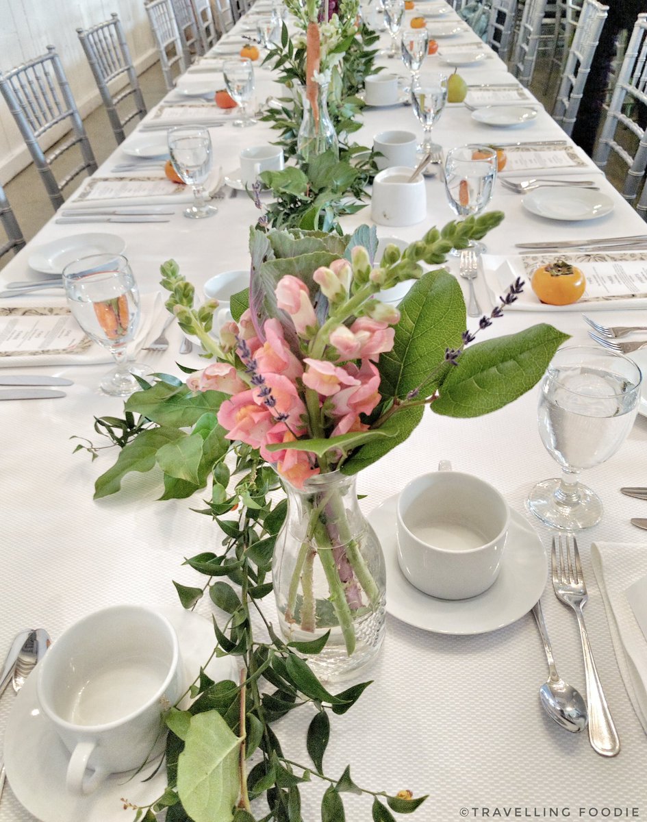 Table setting for Wold Vision Canada hungerfree event
