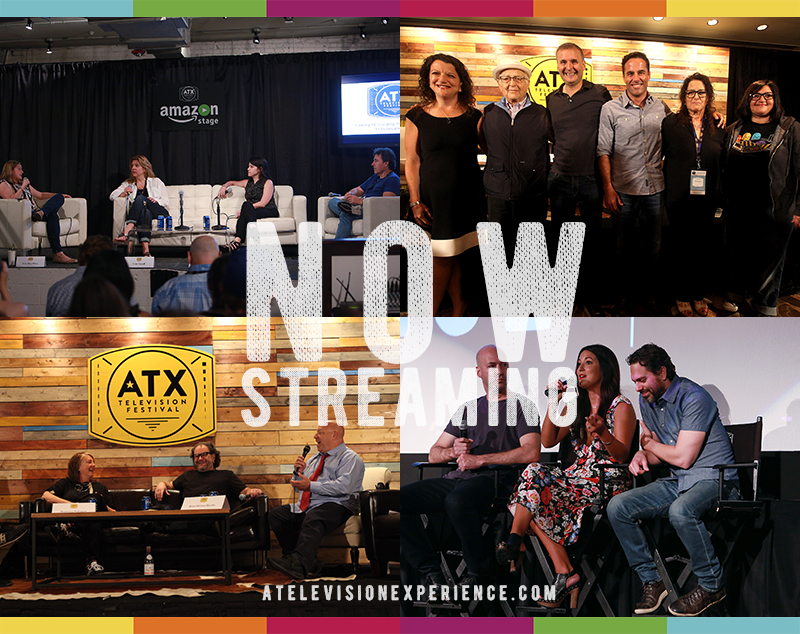 ATXFestival's tweet photo. Our final #ATXTVs5 panels are UP! Tune in to #NewAmericanTVFamily, #AdaptingComics, #FantasyTV + @LifeInPiecesCBS on https://t.co/Z5Jm40cf6N https://t.co/rE8ZAGrrE4