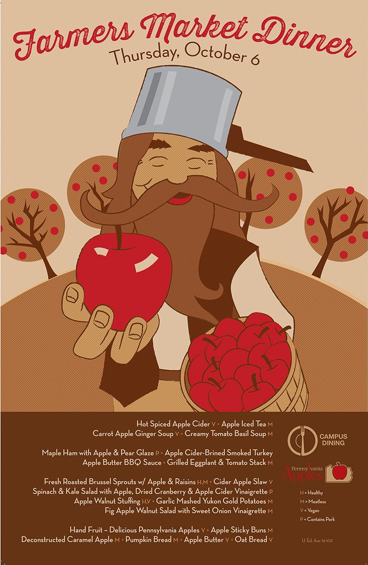 PAapples's tweet photo. Tomorrow we’re joining @PennStateDining to celebrate #PAapples. Visit us for samples and more! https://t.co/0qjk2WtSv7