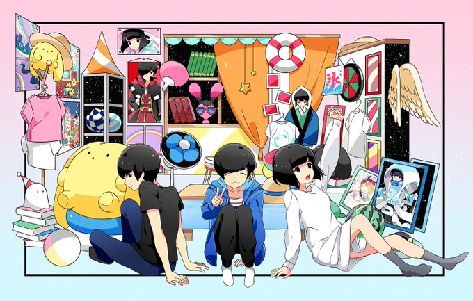最終回終わっちゃった…!夢みたいな時間だったフェスを思い出して胸がまだ熱い…?
イラストは普段着(正装)姿なお三方の立ち絵&こたつバージョン?
毎回ワクワクする #アイキャラ に、イラストで参加させて頂けて本当に楽しかったです?3期絶賛期待してます!ありがとうございました!! 