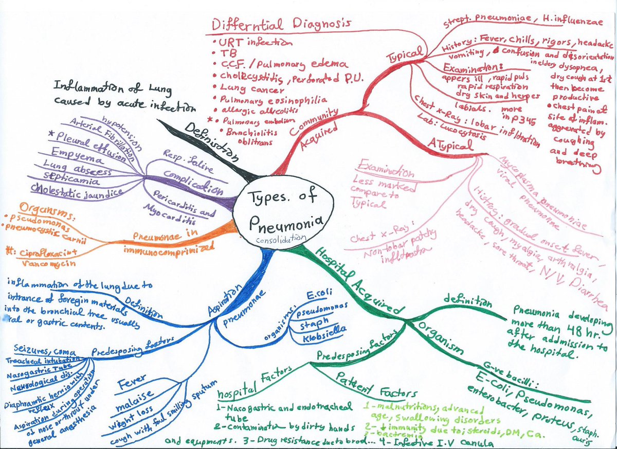 pneumonia concept map