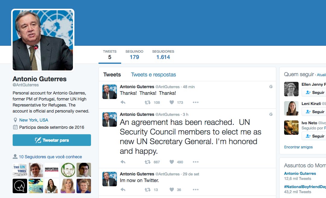 Please stop referring to this account as belonging to the #NextSG António #Guterres. It is not real. Basic checking please.
