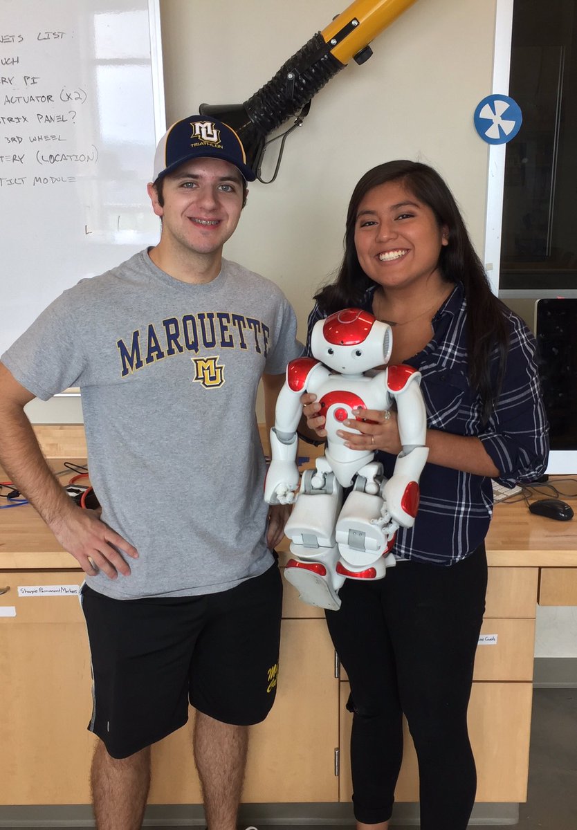 New and returning students working on a new design thinking project with humanoids. More to come.