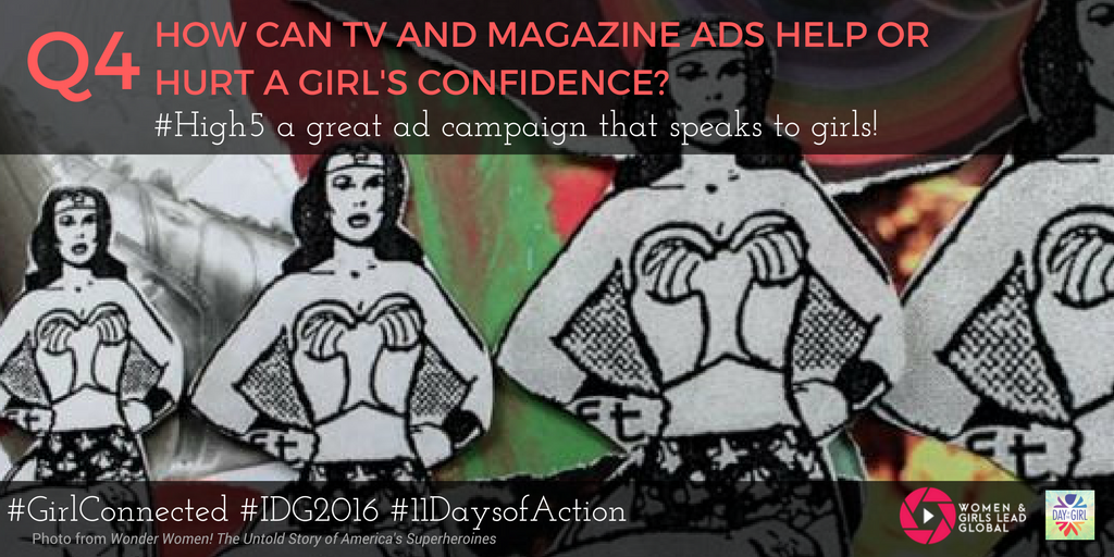 WomenGirlsLead's tweet photo. Speaking of #BodyImage: Here's Q4! #idg2016 #GirlConnected #High5 @always #LikeAGirl @dove #RealBeauty #MyBeautyMySay @ThisGirlCanUK https://t.co/zFlAtRQELj