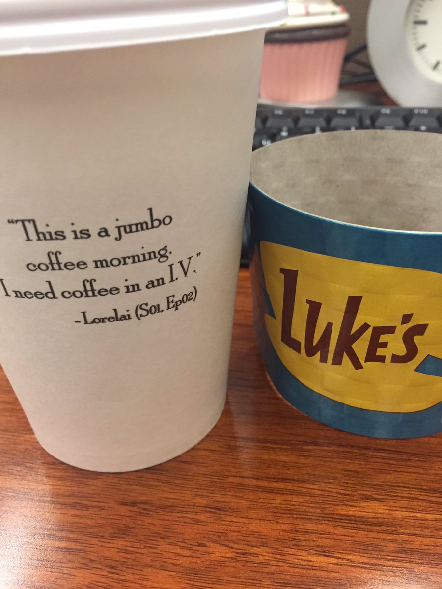 BootyPanda's tweet image. Got my real life #LukesDiner coffee on this #Gilmoreversary! Thanks @netflix and thanks @GilmoreGirls for existing!!! 😍