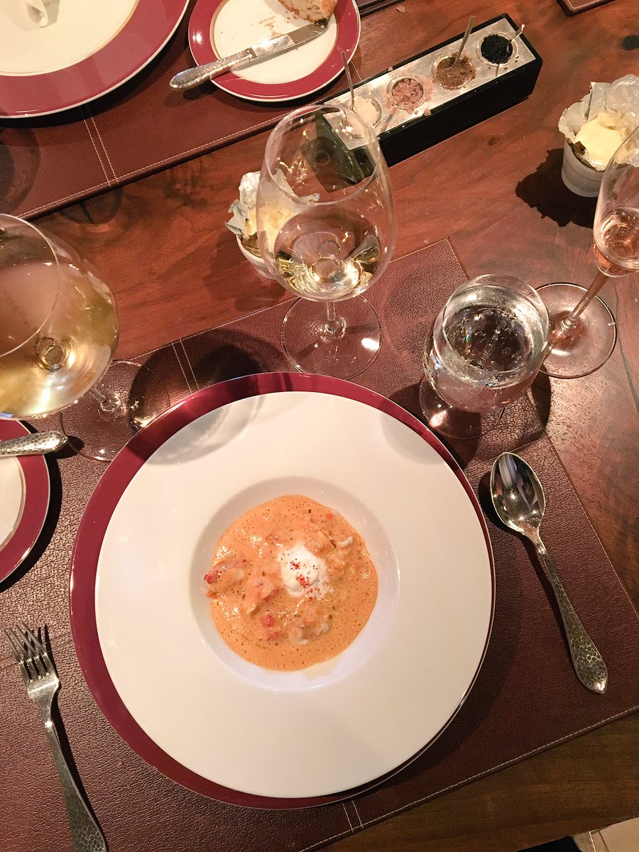 Dinner at #lareserve on <a href="/OceaniaCruises/">Oceania Cruises</a> - beautiful dishes with even better wines. One of the most special nights of my life ❤️
