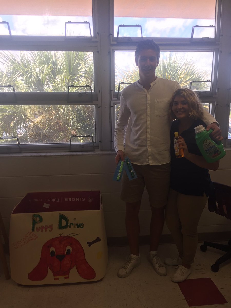 Emma and Joost and excited about the puppy drive!