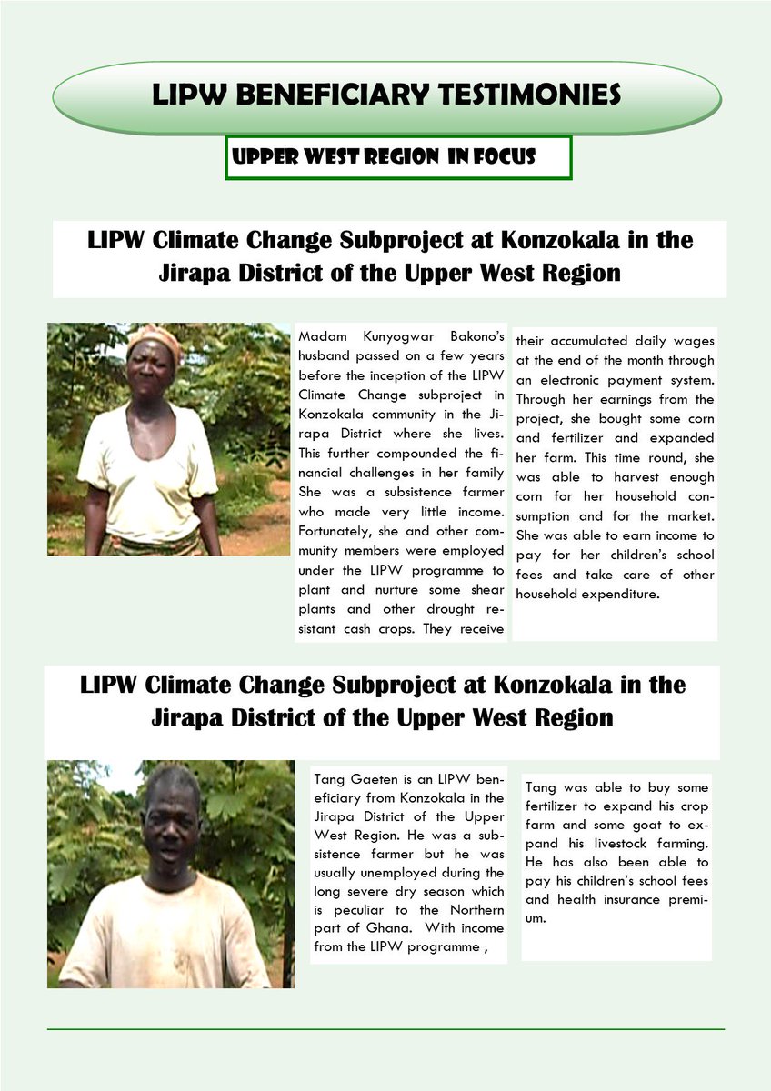 Ghana_SOP's tweet photo. LIPW Beneficiary Testimonies #PovertyReduction #JobCreation https://t.co/kuwd0XLueV