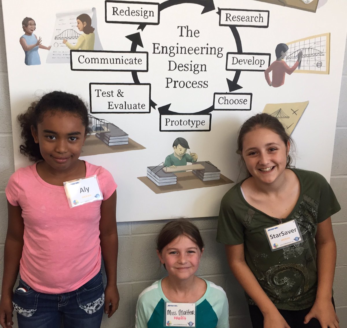 STARBASEAustin's tweet image. #GirlEngineers in training are all smiles at #STARBASEAustin! 👩🏻👧🏿🙋🏼 #NadineJohnnsonHippos