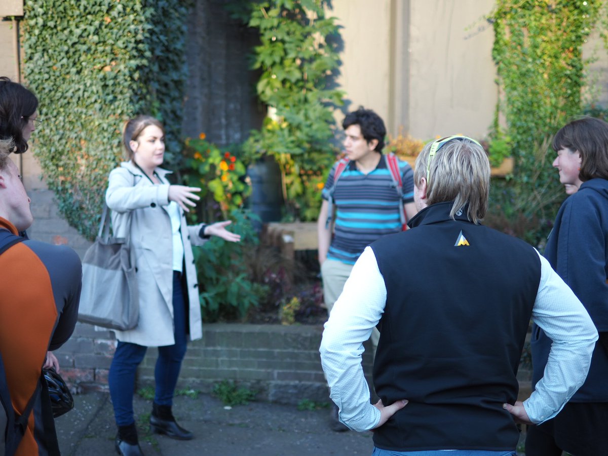 thehereandnowuk's tweet photo. Thanks so much @EdinburghPrints for the talk about the Rust Garden #Fountainbridge. Another inspiring project on #SpaceToSit cycle tour! https://t.co/zyW8W2joIE
