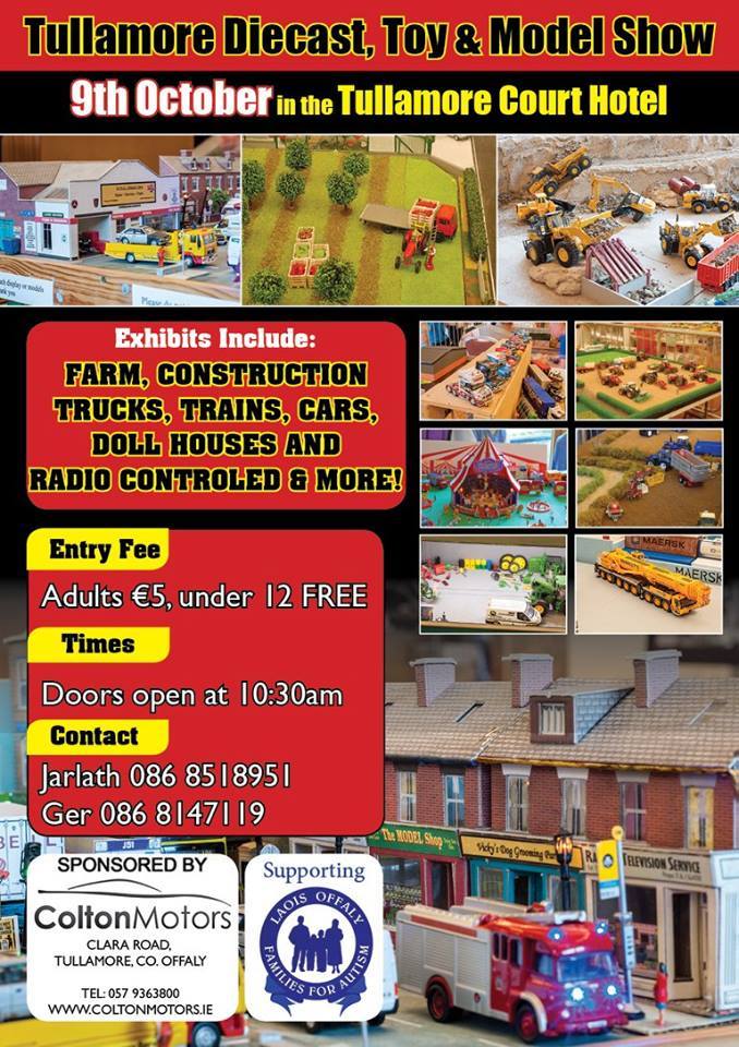 DiecastModels4U's tweet photo. Next event we're going to is this Sunday! The #Tullamore #diecast show in the Tullamore court Hotel
https://t.co/BzsZc8sD4n https://t.co/Ed72cIW6PW