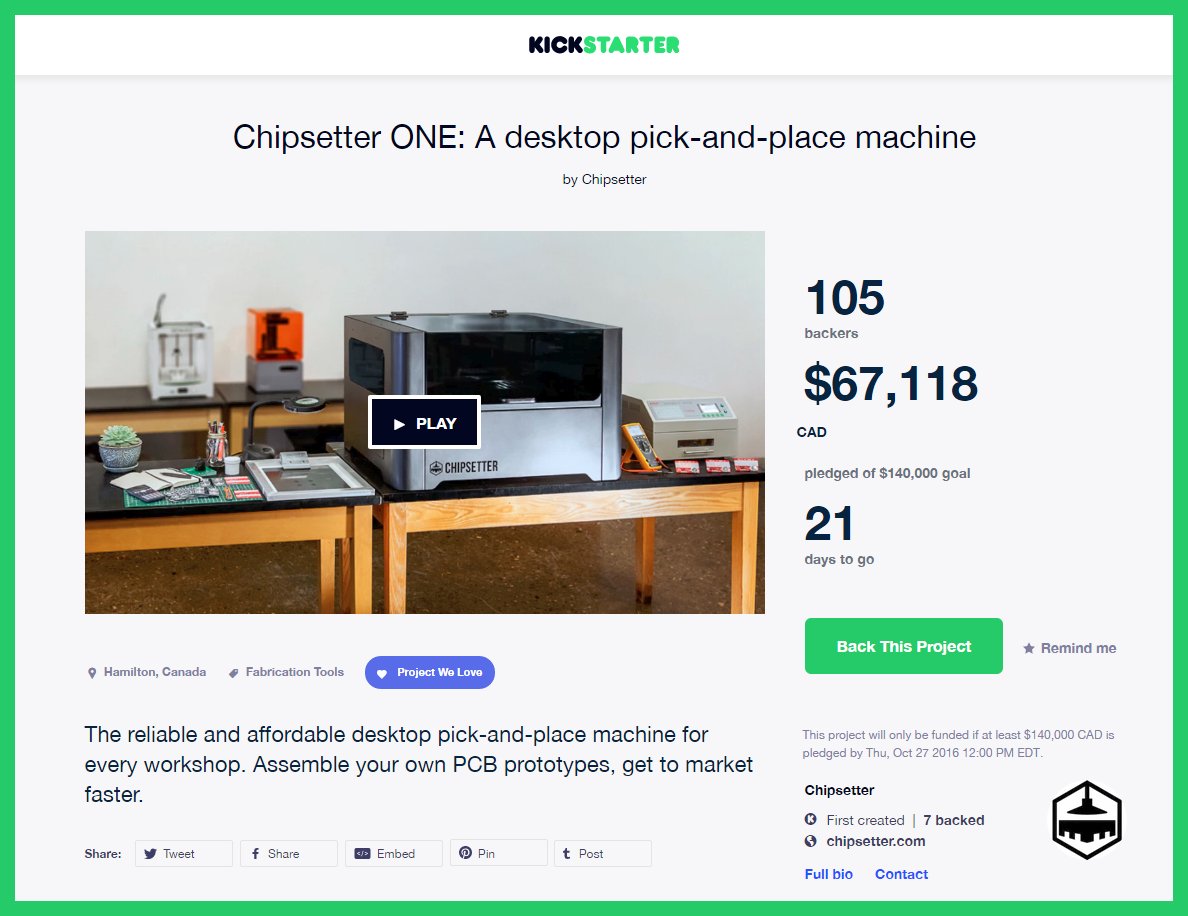 chipsetter's tweet photo. Day 8 of our @kickstarter campaign &amp; we're nearly 1/2 way there! See our page for more info &amp; to show your support. https://t.co/QMHCNSSx7E https://t.co/nfISpOau9n