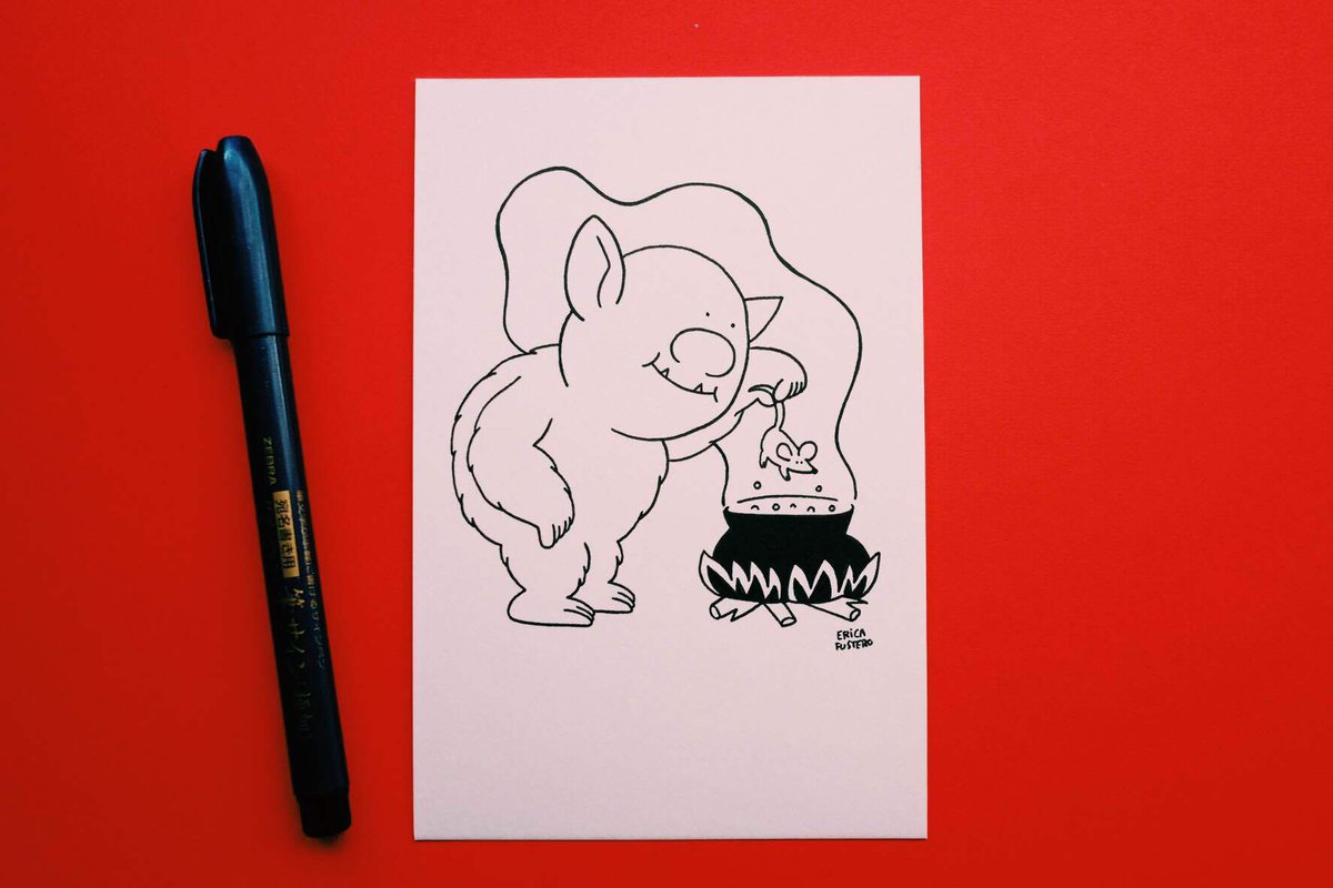 Dans l'équipe Redbubble, Erica (rdbl.co/2cT01jT) participe à l'#inktober. Et vous ? Montrez-nous vos œuvres ! #inktober2016