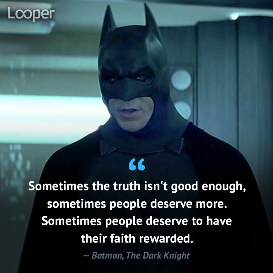 Looper on Twitter "What's your favorite Batman quote?…