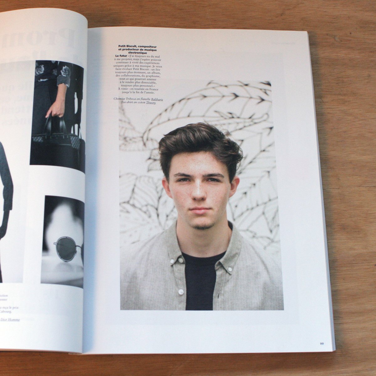 Le DJ Petit Biscuit porte notre chemise Tribeca en flanelle dans @AirFranceMag