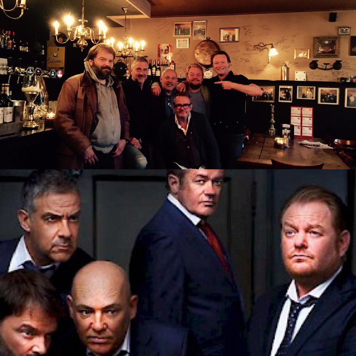 'De verleiders' na een portie krachtvoer op naar onze vriend <a href="/TheaterSneek/">Theater Sneek</a> Leuk dat jullie er wederom waren heren! Veel plezier en tot snel!