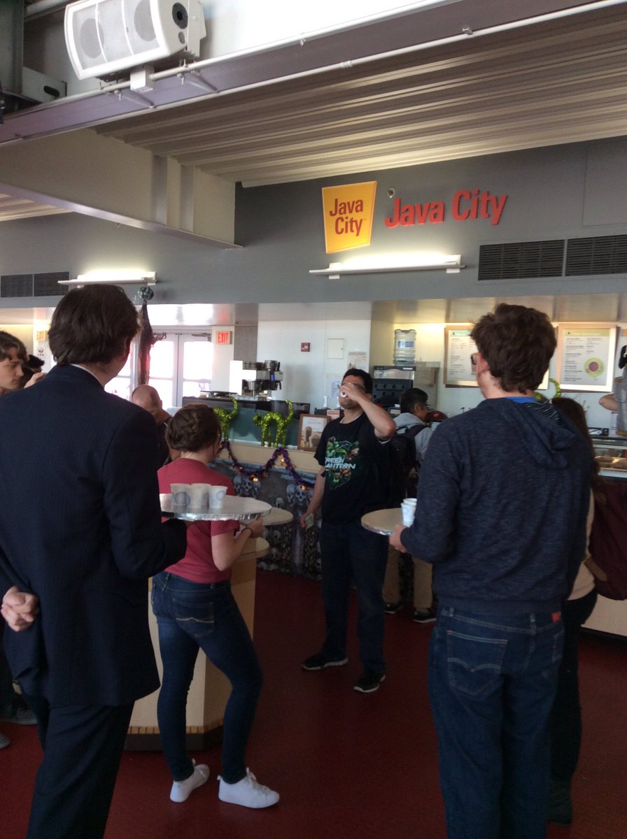 telescopenews's tweet photo. Testing coffee to the limits!!! #RockingTheVote #CoffeeVote #PalomarStudents https://t.co/1NcPMps1UP