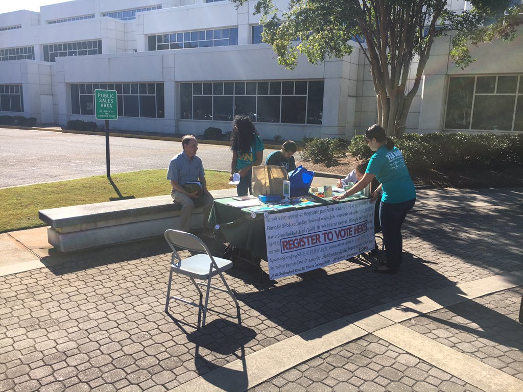 nlhendrix's tweet photo. @cpacs will be at GJAC today through October 11th registering voters! 31 voters registered today! #civicengagement #yourvotematters #Vote https://t.co/ufLcupQmQO