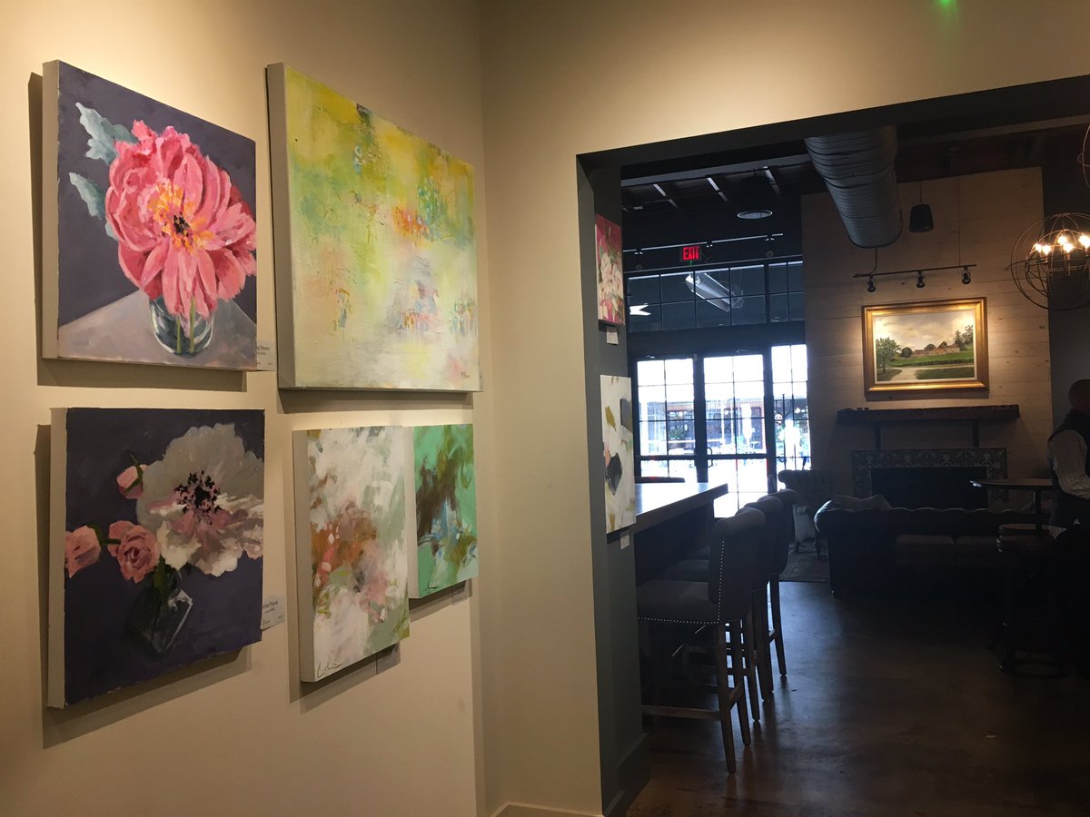 Have you stopped by the beautiful #VitaVite wine bar in <a href="/DowntownRaleigh/">Downtown Raleigh Alliance</a> ? It's truly stunning -- and some of our works on on their walls! 🍷