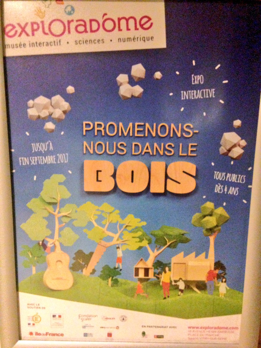 Amcsti's tweet photo. L'expo "Promenons-nous dans les bois" @Exploradome pour tout savoir sur le bois, l'éco-matériau de demain ! #OBCVitry https://t.co/uG8bbDYNgT