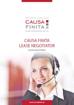 Lease Negotiator - Nowa jakość w negocjowaniu umów najmu w centrach handlowych.
causafinita.pl/pdf/lease-nego…